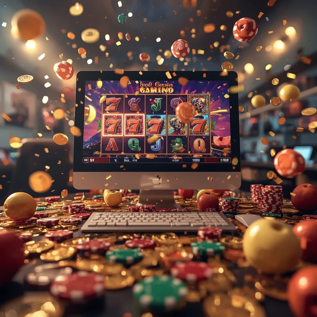 máquinas tragamonedas en la pantalla LEAGUE OF SLOTS CASINO