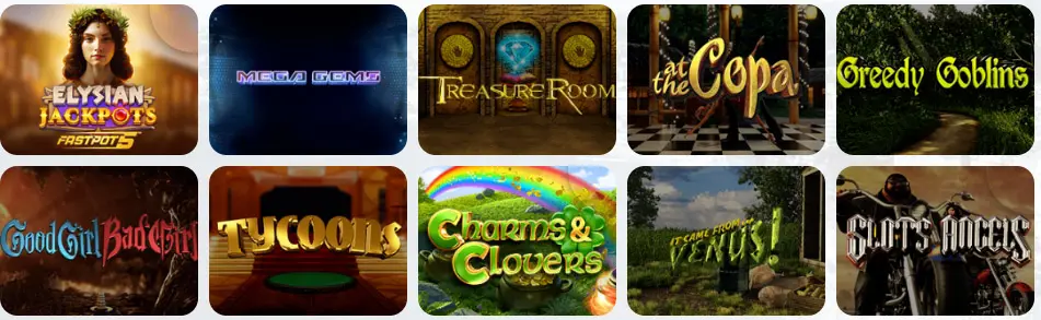 Los botes en LEAGUE OF SLOTS CASINO